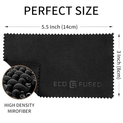 Eco-Fused 극세사 클리닝 천 - 50팩 - 안경, 안경, 카메라 렌즈, 아이패드, 태블릿, 휴대폰, 스마트폰, 노트북, LCD 스크린 및 기타 섬세한 표면 청소용 (14 x 7.6cm(5.5 x 3인치)) - color: 50팩 - (14 x 7.6cm(5.5 x 3인치))