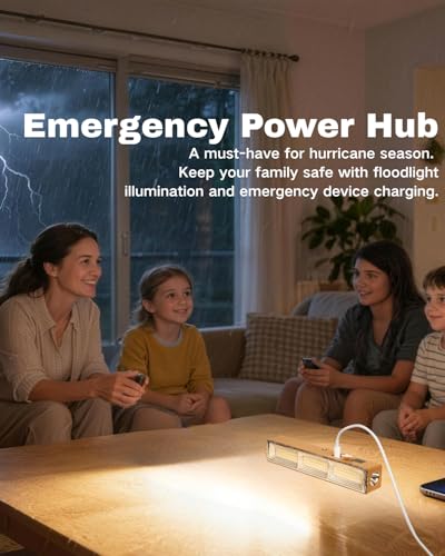 Slim Rechargeable Magnetic LED Work Light for Plumbers Electricians HVAC - size: 8.66"L x 1.57"W x 1.69"H