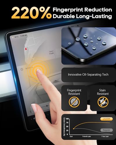 LFOTPP For 2023-2025 RAV4 Screen Protector 8" for RAV4 (LE/SE/XLE/XLE Premium/Woodland) accessories 8 inch Touchscreen 9H Glass Infotainment Touch Screen Anti-Fingerprint-HD