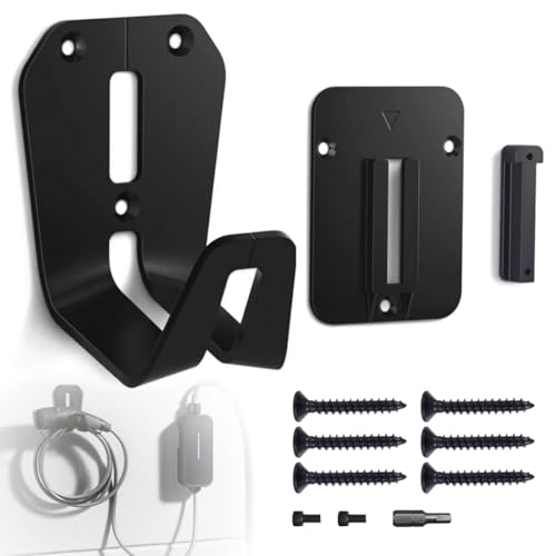 61905A13A62 Flexible Fast Charger 2.0 Wall Mount for BMW,3-Piece Heavy Duty Cable Holder,Nylon & Sprayed Aluminum Garage Bracket,Easy Install Organizer (Charger Not Included)