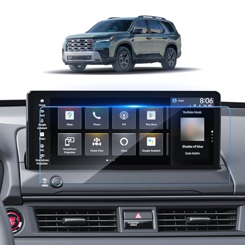 SKTU for 2026 2027 Honda Pilot Screen Protector 12.3 Inch for 2026+ Honda Pilot (Sport/EX-L/Touring/TrailSport/Touring Blackout/Elite/Black Edition) 12.3-Inch Infotainment Touchscreen [Ultra HD, Anti Glare&Scratch, 9H Hardness] Tempered Glass Honda Pilot