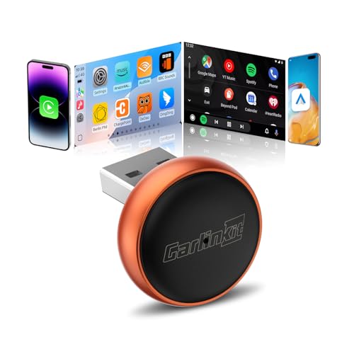 Carlinkit Mini Ultra 3 Wireless CarPlay & Android Auto Compact Adapter - color: Orange