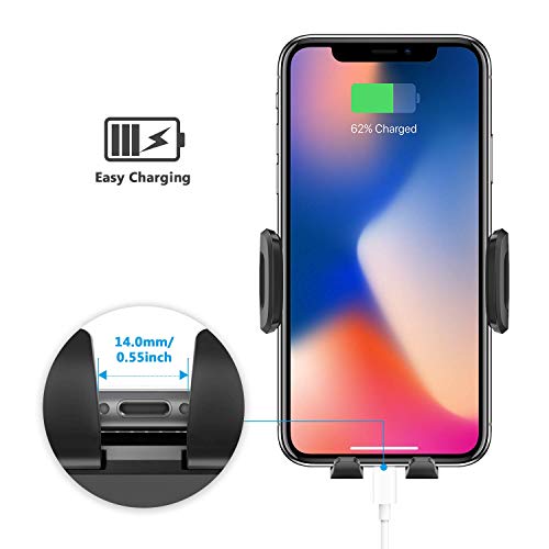 WizGear Phone Holders for Your Car, Car Air Vent Phone Mount, Car Phone Holder with Twist Lock Hook Clip for A Strong Hold to Vent, Compatible with iPhones and All Smartphones (2 Pack)