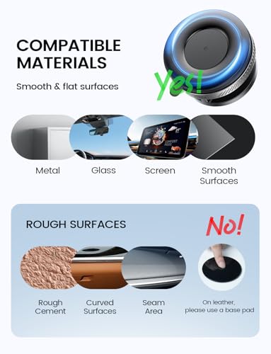 Lamicall Car Phone Holder for Magsafe Dashboard Windshield Nano Gel Vacuum - color: NEW Upgraded - Silver