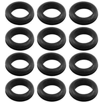 12 Pcs Rubber Grommet, 1-3/8" ID 1-1/2" Hole, Black - color: Black, size: 35mm (1-3/8 inch)