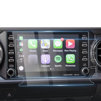 Karltys [Upgrade 2 Pack Screen Protector for 2020-2023 Toyota Tacoma 8 Inch [No Glare & Fingerprint] for Models SR5/Trail/TRD/Limited Touchscreen, 9H Tempered Glass Navigation Screen Cover - size: 8"Toyota Tacoma 2020-2023