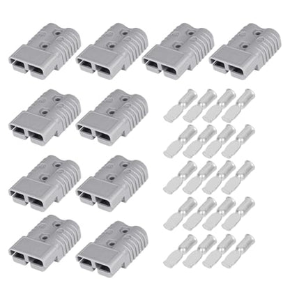 175A Battery Quick Disconnect Connecteur, 600V Wire Harness Connector Plug for Cars, Trailers, Motors, and Electronics Maintenance(10PCS Grey 2AWG) - size: 10PC 2AWG