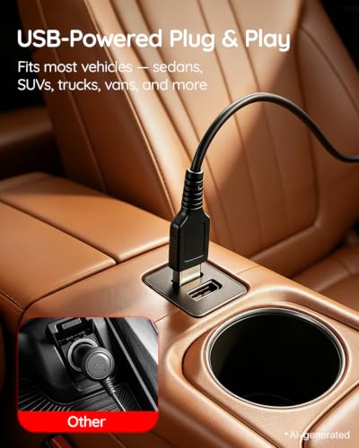 Babyvue Baby Car Camera Backseat Monitor USB Power - color: Pink
