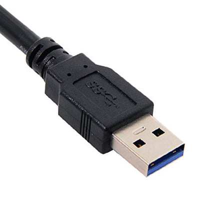 chenyang USB 3.0 Dual Port Flush Mount 2 Male to 2 Female Extension Cable for Car Dashboard Panel Mount - color: Dual Port Male to Female with Latch
