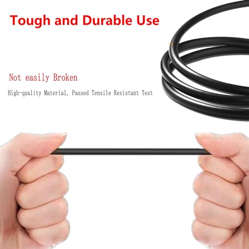 RCA Video Cable, Backup Camera Extension Cable, 100% Shielded, RCA Video Female to Female Coupler, Power Cable, Compatible with Rearview Cameras, DVD Players, TV Boxes, Black (26ft) - size: 26ft