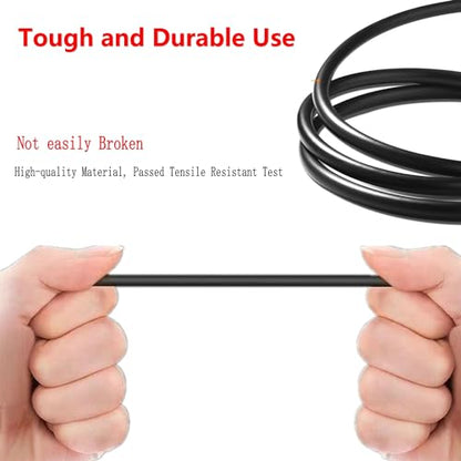 RCA Video Cable, Backup Camera Extension Cable, 100% Shielded, RCA Video Female to Female Coupler, Power Cable, Compatible with Rearview Cameras, DVD Players, TV Boxes, Black (26ft) - size: 26ft