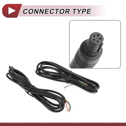 for Monitor and Backup Reverse Rear View Parking Camera Video Cable Extension Backup Camera 5Pin Female Video Cable 1.2m/3.94ft Black Plastic,Metal - size: 1.2m/3.94ft, style: 5Pin
