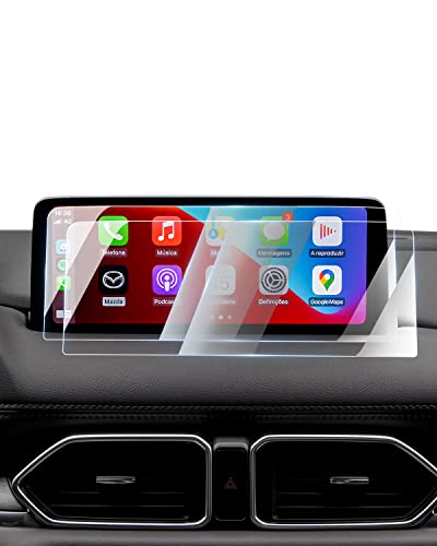 Karltys 2 Pack Screen Protector for 2021~2025 Mazda CX5/CX-9 10.25-Inch [No Glare & Fingerprint] Tempered Glass Mazda CX5/CX-9 Accessories - size: 10.25 Inch 2021~2025 Mazda CX5/CX-9