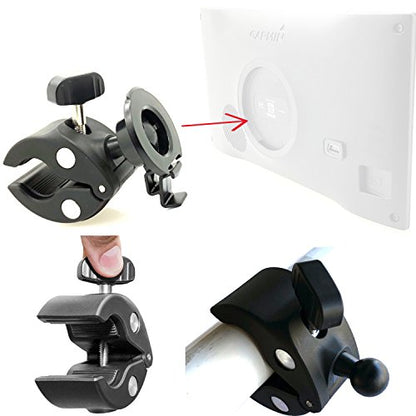 HeavyDuty Bike Motorcycle Clamp Mount Holder for Garmin Drive Smart 5-7"GPS