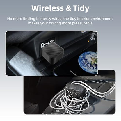 Tiny Wireless CarPlay Adapter Android Auto for iPhone & Android Plug & Play - color: Tiny USB Plug