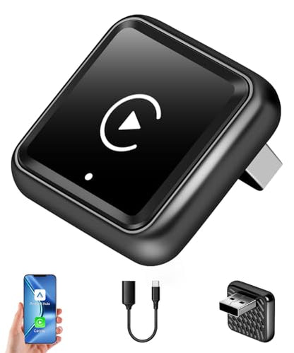 2 in 1 Wireless CarPlay Adapter for iPhone & Android - size: 2 IN 1, Black (NOT Spports Mirrolink)