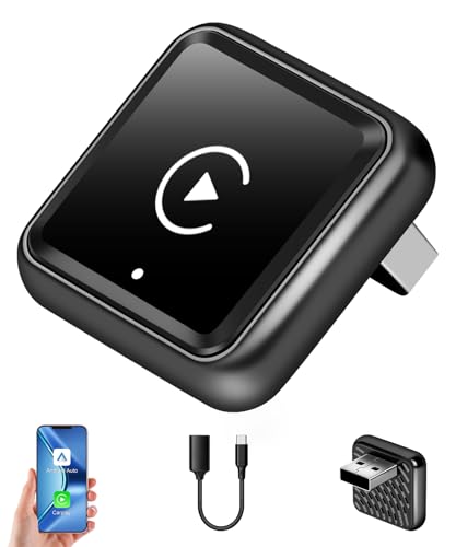2 in 1 Wireless CarPlay Adapter for iPhone & Android - size: 2 IN 1, Black (NOT Spports Mirrolink)