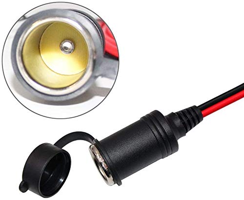 SPARKING 20FT Cigarette Lighter Extension Cord 20FT - Male Plug to Female Socket 16AWG Heavy Duty Extension Cable with LED Lights Power for Tire Pump, Air Compressor - size: 20FT