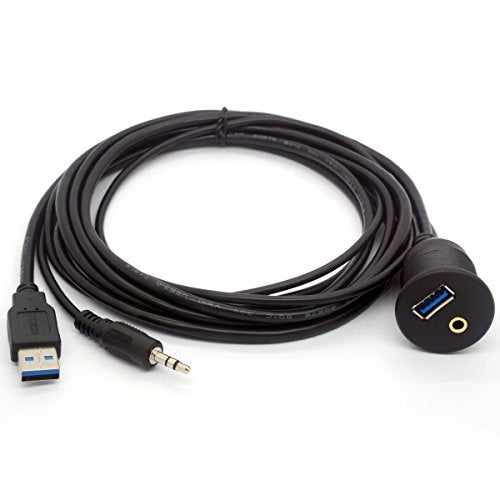 USB 3.0 Flush Mount Cable (2 Meter/6Ft) - size: 2 meter/6.6 Feet