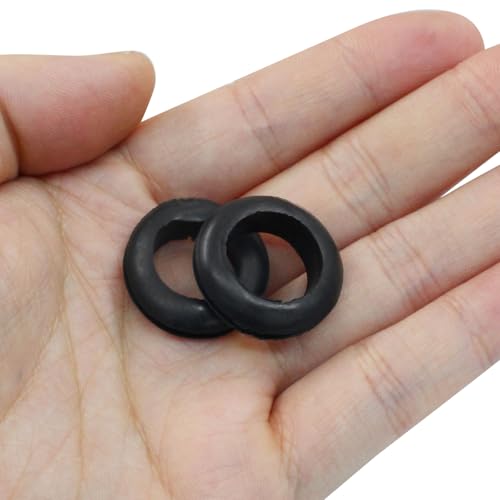 24 Pcs Rubber Grommet, 5/8" ID 3/4" Hole, Black - color: Black, size: 16mm (5/8 inch)-24pcs