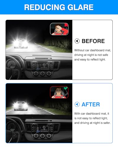 Cartist Custom Fit for Dash Cover Mat Toyota RAV4 2013-2018 Accessories Suede Dashboard Cover Nonslip Dashboard Mat Protector Sunshade No Glare Black - size: dash mat for Toyota RAV4 2013-2018