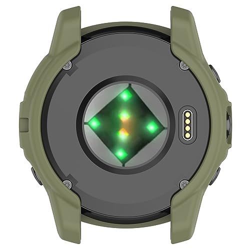 Case Compatible with Garmin epix Pro (Gen 2) 47mm,TPU Screen Cover Anti-Scratch Bumper Frame Replacement Protective Case for Epix Pro 47mm (Green) - color: Green