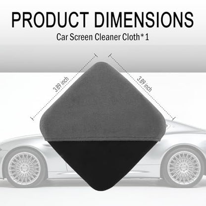 New Car Screen Cleaner Cloth,Double-Sided Car Touch Screen Cleaner Adopts Glove-Style Design,Reusable Microfiber Screens Cleaning Cloths for Dashboard & Display (Black) - color: Black