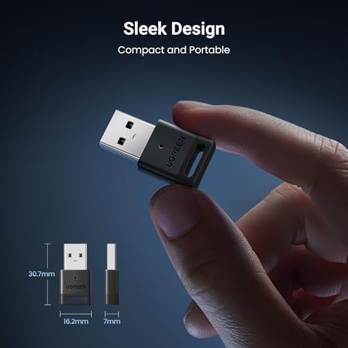 UGREEN USB Bluetooth 5.3 Adapter for PC Bluetooth Dongle Receiver