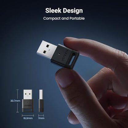 UGREEN USB Bluetooth 5.3 Adapter for PC Bluetooth Dongle Receiver