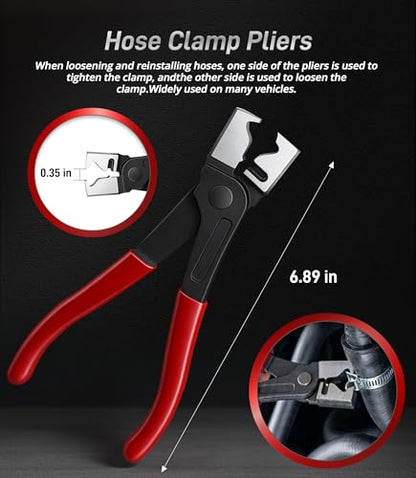 7PCS Electrical Disconnect Pliers & Fuel Line Disconnect Tool Set, Automotive Electrical Terminal Connector Separator Removal Tool Kit for Car Wiring & Fuel Line Connector Pliers - size: 7 PCS
