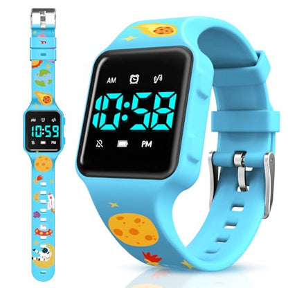 BEN NEVIS Potty Training Watch, Digital Toddler Watch with Countdown/Music/Alarm Clocks/Vibration Reminder and Waterproof, Remind Toddler to Go to The Toilet - color: 20-Blue-Space