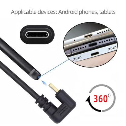 Up Angled USB3.0 Type-A to Type C USB-C Male to Male Power Data Cable 5Gbps USB-C Opposite U Shape Back Angled - style: USB3.0 U Shape Up