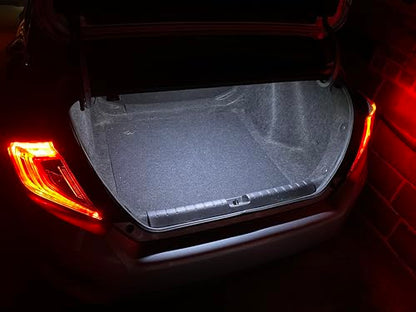iJDMTOY 18-SMD-5050 LED Strip Light Compatible with Car Trunk Cargo Area or Interior Illumination, Xenon White - style: Xenon White