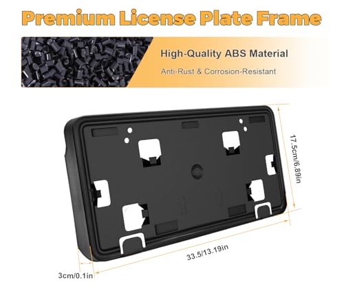 Front License Plate Frame for Ford F150 Accessories 2024-2026 - size: For F150 2024-2025