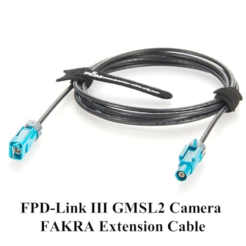 IP67 Waterproof Rosenberger Fakra Male to Female RF Coaxial Extension Cable 59Z176-C01-Z to 59Z163-003-Z Vehicle GPS Antenna for ADAS, Camera, Infotainment, GPS Navigation (2M/6.6FT) - size: 2M/6.6FT