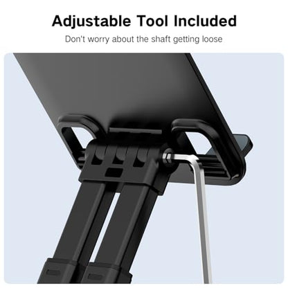 Tonmom Tablet Stand for iPad Holder, Adjustable Tablet Holder for Desk