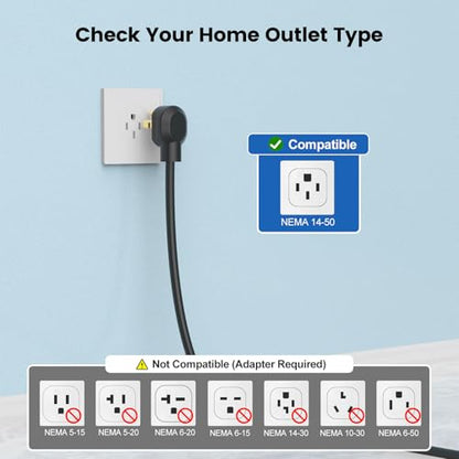 SEGUMA Level 2 EV Charger, 40A Wi-Fi/App ETL Certified for J1772 BEVs/PHEVs - color: Silver
