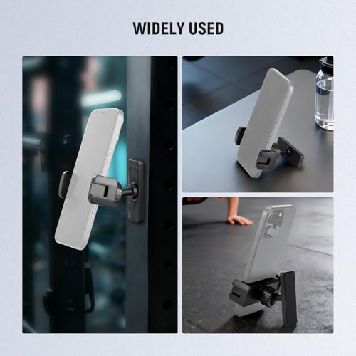 NEEWER Magnetic Phone Holder Mount Stand, Home Gym Workout Forklift Decor Stuff Essential Accessories Gear Compatible with iPhone Android Samsung for Women Men Girl Boy Video Recording, PA119