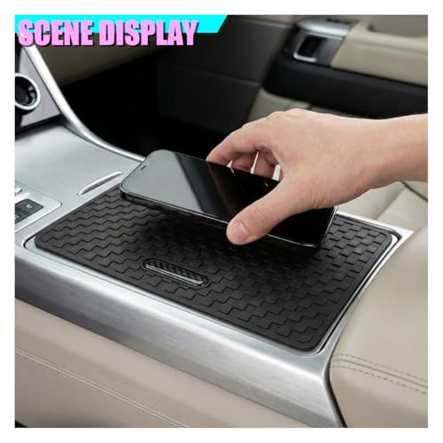 Car Dashboard Anti-Slip Pad, 10.6" × 5.7" Universal Sticky Gripping Mat, Multifunctional Automotive Interior Cell Phone Holder for Sunglasses, Keys, Coins, GPS, Electronic Devices (Black) - color: Black