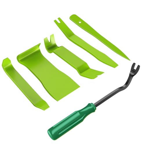GOOACC 6PCS Auto Trim Removal Tool Kit Green - color: 6pcs Trim Removal Tool Green