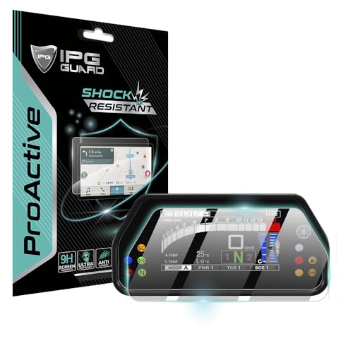 IPG ProActive Made for YMAHA Tracer 900 GT Dashboard Cluster Speedometer Display 9H Hardness Screen Protector Nano Ceramic Film Ultra Responsive High Clarity Anti Scratch for YmhTracer900