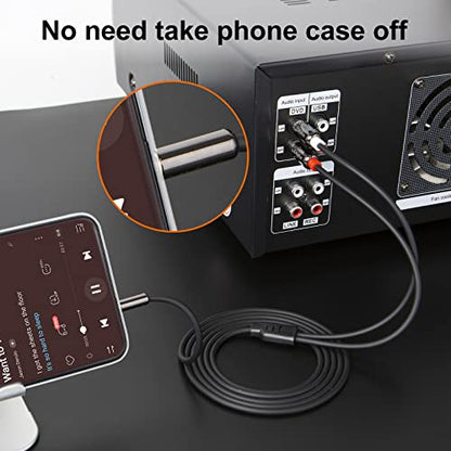 CableCreation 3.5ft 3.5mm to RCA Cable, Stereo Y Splitter Cord for Echo Dot, Smartphone, MP3, Tablet, Speaker, HDTV - size: 3.3FT, style: PVC Jacket