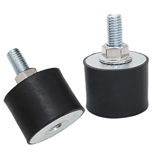M10x28mm Male Thread Studs Rubber Shock Absorbers Isolators 40x30mm - size: M10*28,VD-D40*H30, 2Pcs