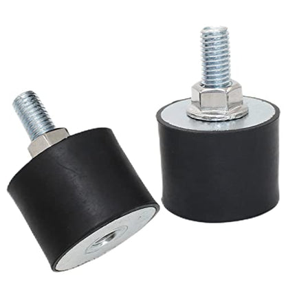 M10x28mm Male Thread Studs Rubber Shock Absorbers Isolators 40x30mm - size: M10*28,VD-D40*H30, 2Pcs