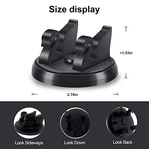 Dashboard Phone Holder for Car Vertical Horizontal 360 Rotate,Cell Phone Holder for Car Compatible with i-Phone Samsung Android Smartphones GPS Devices for Various Dashboards(1PC,Black)