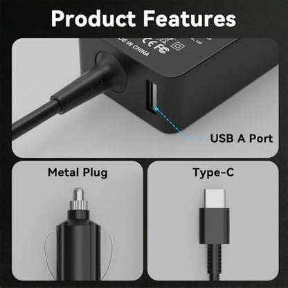 100W Laptop Car Charger USB-C for Dell/Lenovo/LG/HP/Samsung/MacBook Pro/Air