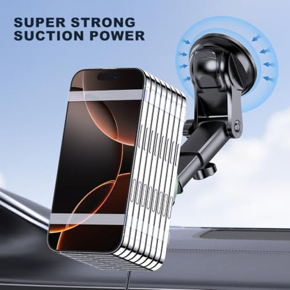 for Mag-Safe Car Mount Charger Dash Windshield Vent Magnetic Phone Holder - color: Green