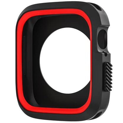 D & K Exclusives Compatible with Apple Watch 42mm Case, Shockproof Sport Protective Bumper Case for iWatch Women Men Kids GPS iWatch Series 3/2/1, Black, Red - color: Black, Red