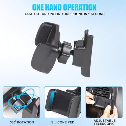Car Phone Holder for Corvette C6 2005-2013 Centre Console Air Vent Rotatable Fixed Mobile Phone Mount Holder for Car Fit for iPhone Android and Universally Smartphones (Style A)
