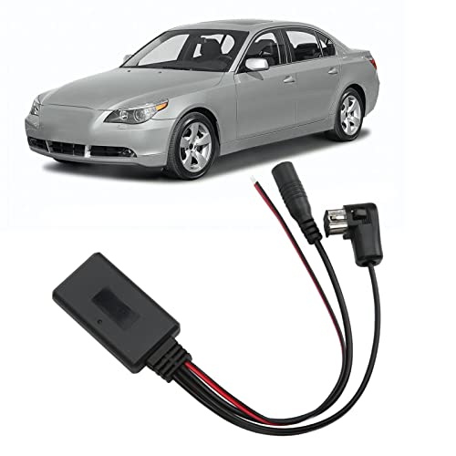 Tbest IP Bus Bluetooth Aux with Mic,IP-Bus Bluetooth,Car Music Adapter,Bluetooth 5.0 Stereo Music Player AUX Adapter Cable with Microphone Replacement for Pioneer Radio IP-Bus